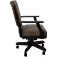 thumbnail image 3 of Swivel Wood Dining Caster Chair Classic in Negev Brown - Dark Walnut, 3 of 5