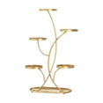 thumbnail image 1 of Soporte para flores, estante de exhibición para plantas, manualidades creativas, estante para plantas, soporte para flores de varios niveles, soporte Dorado, 1 of 8