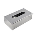 thumbnail image 2 of Caja de pañuelos de acero inoxidable Centro de mesa Dispensador de servilletas Caja de almacenamiento duradera Fácil de usar Rectángulo Moderno para perfecl Caso de tejido, 2 of 8