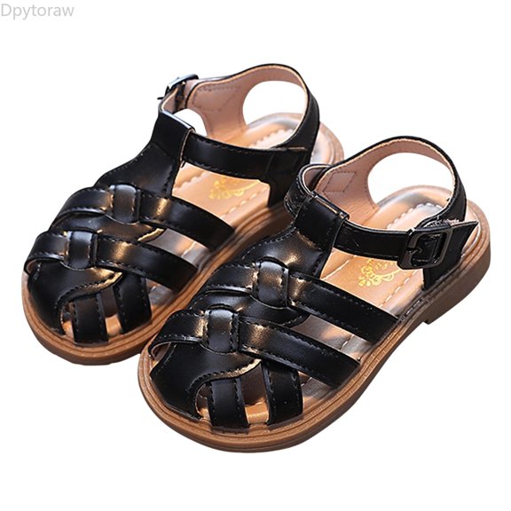 Dpytoraw Girls Sandals For Toddlers 1 3 Years Soft Comfortable Everyday Party Casual Dressy Strappy Summer Footwear Lightweight Breathable Slip On Girls Sandals For Beach Size 6.5