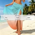 thumbnail image 4 of HVOBTTY Summer Women's Wrap Maxi Skirt Plaid Wrap Cover Up Soft Lightweight Material Multi Functional for Beach Swim Cover Up Outdoor Shawl, 4 of 5