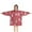 Red Christmas Snowflake, variant on Red Christmas Striped Pattern Blanket Hoodies for Kids 6-13YR Oversize Wearable Blanket Hoodies for Boys Girls Teens