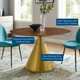 thumbnail image 4 of Modway Tupelo 47" Dining Table in Gold Walnut, 4 of 6