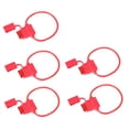 thumbnail image 3 of Portafusibles en línea de tamaño mediano, 5 uds., 5 uds., fusible de cuchilla ATC/ATO para coche, barco, RV (fusible rojo de 10A), 3 of 9