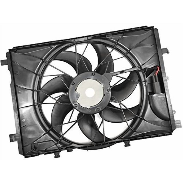 Engine Cooling Radiator Fan Assembly - Compatible with 2008-2011, 2013-2014 Mercedes-Benz C300 V6