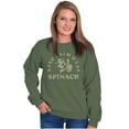 thumbnail image 3 of Keep Calm And Eat Spinach Popeye Sweatshirt for Men or Women Brisco Brands S, 3 of 6