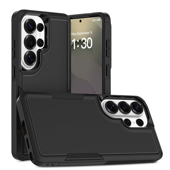Slim Tough Phone Case compatible with Samsung Galaxy S26 Ultra 5G, Dual Layer Shockproof Heavy Duty Military Grade Protective Hybrid Rugged Cover