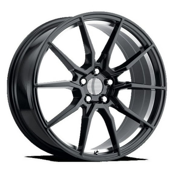 OE Creations Aluminum Rim PR193 18X9in Gloss Black Machined Finish, 193MS-896530