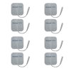 TENS Electrodes - Wired 2x2 Replacement Pads for TENS Units - 8 TENS Unit Electrodes - 2"x2" Wired TENS Unit Pads- Discount TENS Brand