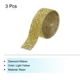 thumbnail image 3 of Uxcell 3Roll 3 Yards 18mm Self Adhesive Diamond Ribbon for  Arts & Crafts,Light Yellow, 3 of 6