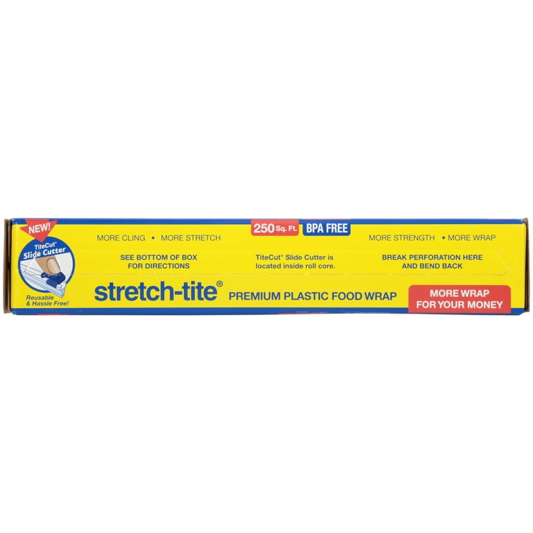  Stretch-Tite's Freeze-Tite Premium Plastic Freezer Wrap with  Slide Cutter, Self-Sealing and Thicker (315 sq ft, Pack of 1) : Health &  Household