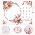 thumbnail image 4 of Manta Baby Milestone Gicoherero 102 x 127 cm con estampado floral bohemio, 4 of 6