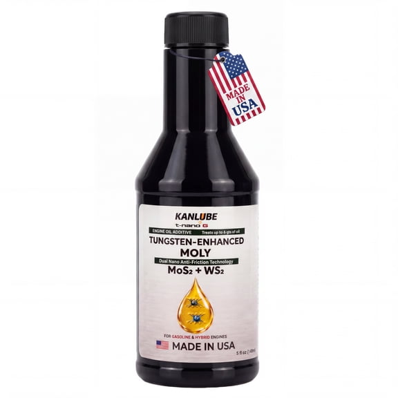 KANLUBE t-nano G Premium Anti-Friction Engine Oil Treatment, WS₂ MoS₂, 5 fl oz