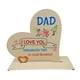 thumbnail image 1 of Regalo del Día de hija, regalo de cumpleaños agradecido, placa con letrero de madera en forma de corazón, letrero de regalo único para papá,, 1 of 9