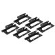 thumbnail image 4 of 6 bisagras silenciosas para puertas y ventanas de acero inoxidable para el hogar, 10 x 5,2 cm, color negro, 4 of 14