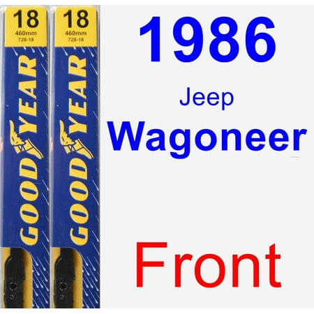 - 1986 Jeep Wagoneer Wiper Blade Set/Kit (Front) (2 Blades) - Premium