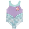 thumbnail image 3 of Disney The Little Mermaid Toddler Girls' Gymnastics Leotard and Shorts Set Teal Ariel, 3 of 5