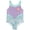 Ariel Teal and Purple, variant on Disney Frozen Little Girls' 3-Piece Gymnastics Leotard, Shorts, and Scrunchie Pajama Set Elsa Purple and White Ombre