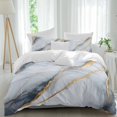 thumbnail image 2 of Gray Marble Bedding 3 Piece Duvet Cover Set Twin Size, Modern Ink Painting Art Abstract Soft Microfiber Comforter Cover with Zipper Closure & Pillowcases, Wrinkle & FadeResistant Quilt Cover, 2 of 9