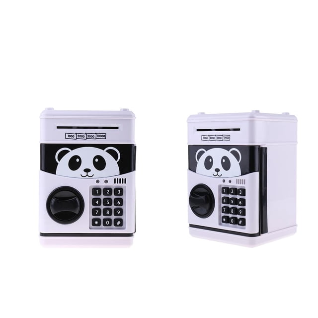 Caja De Ahorro Para Cajero Automático Con Cerradura De De Banco Cerdito Con Contraseña Electrónica Para Niños De 2 Piezas