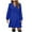 Blue, variant on Lindreshi Fall Dresses for Women 2025 Homecoming Dresses Women Casual Solid Loose Straps Ruffled Hem Long Sleeve V-Neck Dress