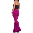 thumbnail image 3 of Txlixc Pantalones de campana sexy femenina, pantalones de moda retro sin fisuras de color sólido y cintura alta Txlixc  moda, 3 of 6