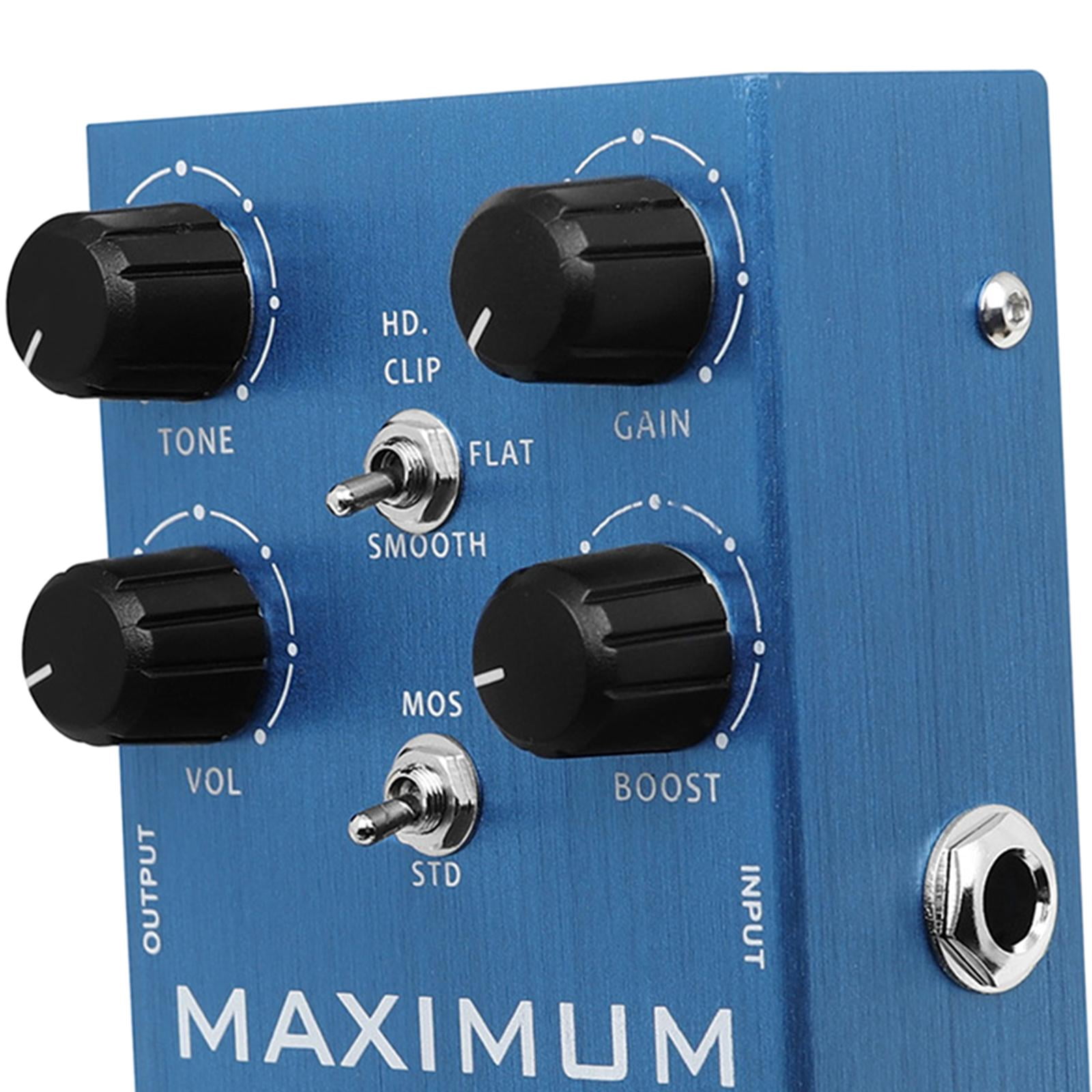 LeeQinersw Mini Digital Reverb Pedal Portable Fittings Sound Simulation Distortion Overload blue