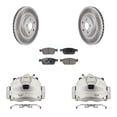 thumbnail image 1 of Transit Auto Front Disc Brake Caliper Coated Rotors and Semi-Metallic Pads Kit for Car Ford Connect KCG-100747P, 1 of 11