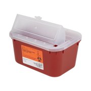 McKesson Sharps Container, Nestable, Horizontal - Red, 1 gal, 10 in x 5 in, 1 Ct