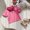 Hot Pink, variant on Girls' Fashion Girls Casual Shirt Fashion Contrast Color Short Sleeve Collar Shirt for Toddler Kids Spring Summer Beach School Party Outfit