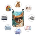 thumbnail image 3 of Lsque Funny Swimming Chihuahua pattern Laundry Hamper Basket, Tall Woven Rope Hamper Basket for Clothes, Lightweight Storage Basket, Collapsible Waterproof-Small, 3 of 8