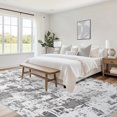 thumbnail image 3 of Area Rug Living Room Rugs,8x10 Washable Large Abstract Modern Soft Stain Resistant Indoor Floor Non Slip Accent Carpet for Bedroom Nursery Playroom Dining Room Office Dorm Home House,Grey, 3 of 8