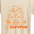 thumbnail image 3 of CapyFun - Capybara Pyramid Women's Short Sleeve Graphic T-Shirt, 3 of 5