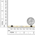 thumbnail image 3 of Gem Stone King 18K Yellow Gold Plated Silver Black Onyx and White Moissanite and Round White Lab Grown Diamond Tennis Bracelet for Women (2.74 Cttw, Gemstone Birthstone, Oval 6X4MM, 7.25 inches), 3 of 4