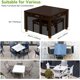 thumbnail image 5 of Funda para muebles de jardín, cubierta de lona impermeable 420D para mesa/muebles, impermeable, anti-UV, polvo, envejecimiento, desgarro, con cordón, cerradura (48*48*29 pulgadas), 5 of 5