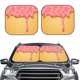 thumbnail image 2 of Balery Pink Ice Cream Parasol para parabrisas de coche de 2 piezas | Parasol plegable para parabrisas delantero de coche para la mayoría de sedanes-Medium, 2 of 6