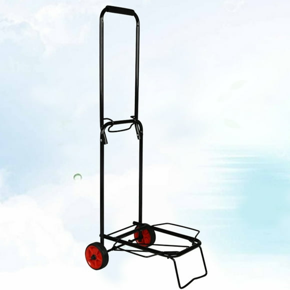HEANUJJ Petit Chariot avec Roues Poupée Portable Caoutchouc Noir 1 Pcs