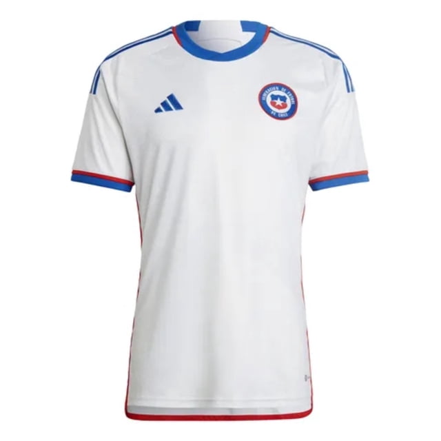 Jersey Playera Adidas de la Seleccion Nacional de Chile de Visitante Blanca Para Hombre