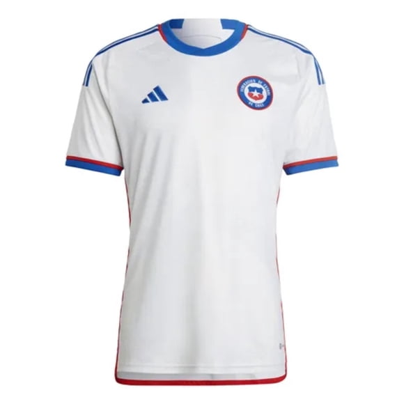 Jersey Playera Adidas de la Seleccion Nacional de Chile de Visitante Blanca Para Hombre
