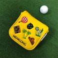 thumbnail image 2 of pitrice Magnetic Closure Golf Club Cover Stylish PU Leather Headcover For Golf Putter Golf Putter Cover type+4, 2 of 6