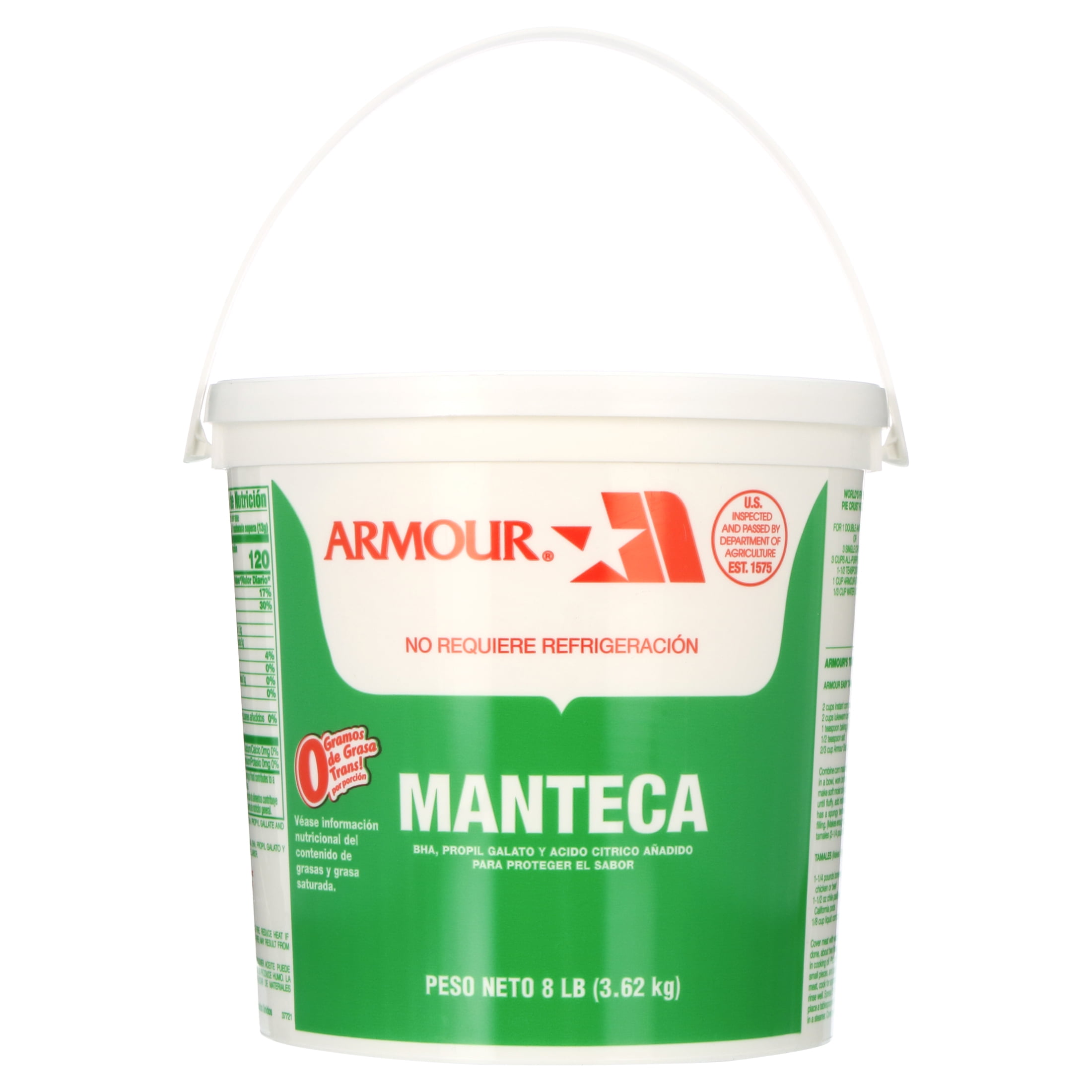 Armour Lard, 8 lb. Pail