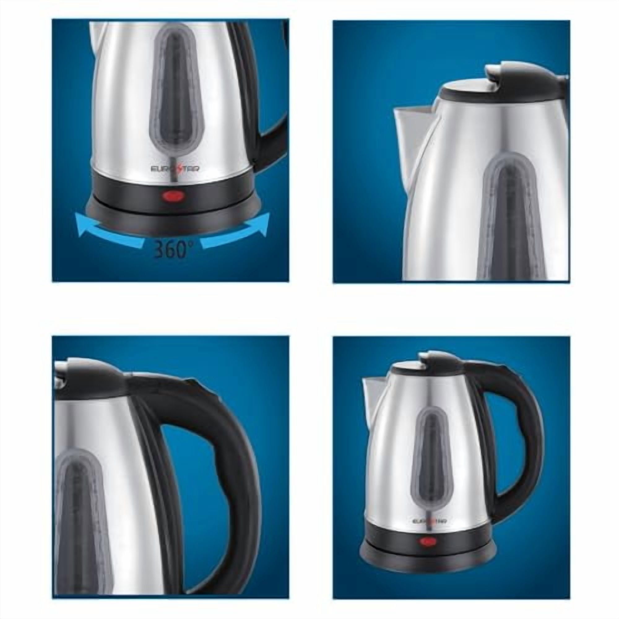 Eurostar 1.8L Stainless Steel Electric Kettle