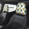 thumbnail image 4 of 2 PCS Car Headrest Cover, Delicious Durian Soft Car Seat Head Rest Cover Protector Interior Car Accessories Seat Covers for Cars Truck Auto Only Covers, 4 of 8