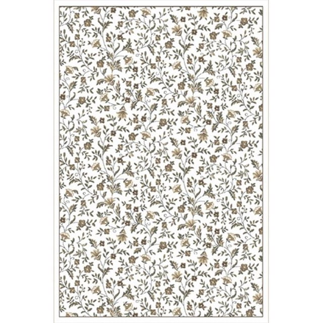 Radici 6674-0022-BONE Pisa Rectangular Bone Traditional Turkey Area Rug- 7 ft. 10 in. W x 10 ft. 6 in. H