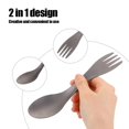 thumbnail image 3 of Camping Utensil, Spoon Fork Combo, Portable Versatile  Alloy For Household Use Camping Travel, 3 of 8