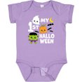 thumbnail image 3 of Inktastic My 1st Halloween with Ghost Monster and Pumpkin Boys or Girls Baby Bodysuit, 3 of 5