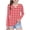 Red, variant on GigrtiJin Girls Plaid Shirts Long Sleeve V Neck Pullover Shirts Girls Soft Baggy Casual Lightweight Going Out Shirts