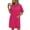 Pink#1, variant on Women's Polka Dot Print T-Shirt Midi Dress with Pockets Crew Neck Short Sleeve Casual Summer Sundress Loose Beach Vacation Dress