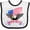 White and Black, variant on Inktastic American Flag Made in the USA with Bald Eagle Boys or Girls Baby Bib