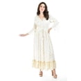 thumbnail image 1 of Vestido bohemio con detalles dorados Roman Fashion /Juvenil, 23172 (Beige) beige G, 1 of 5